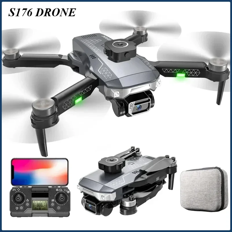 

S176 Drone Profesional HD Camera Flow Positioning Aerial Photography Quadcopter Obstacle Avoidance WIFI FPV Brushless Dron Toys