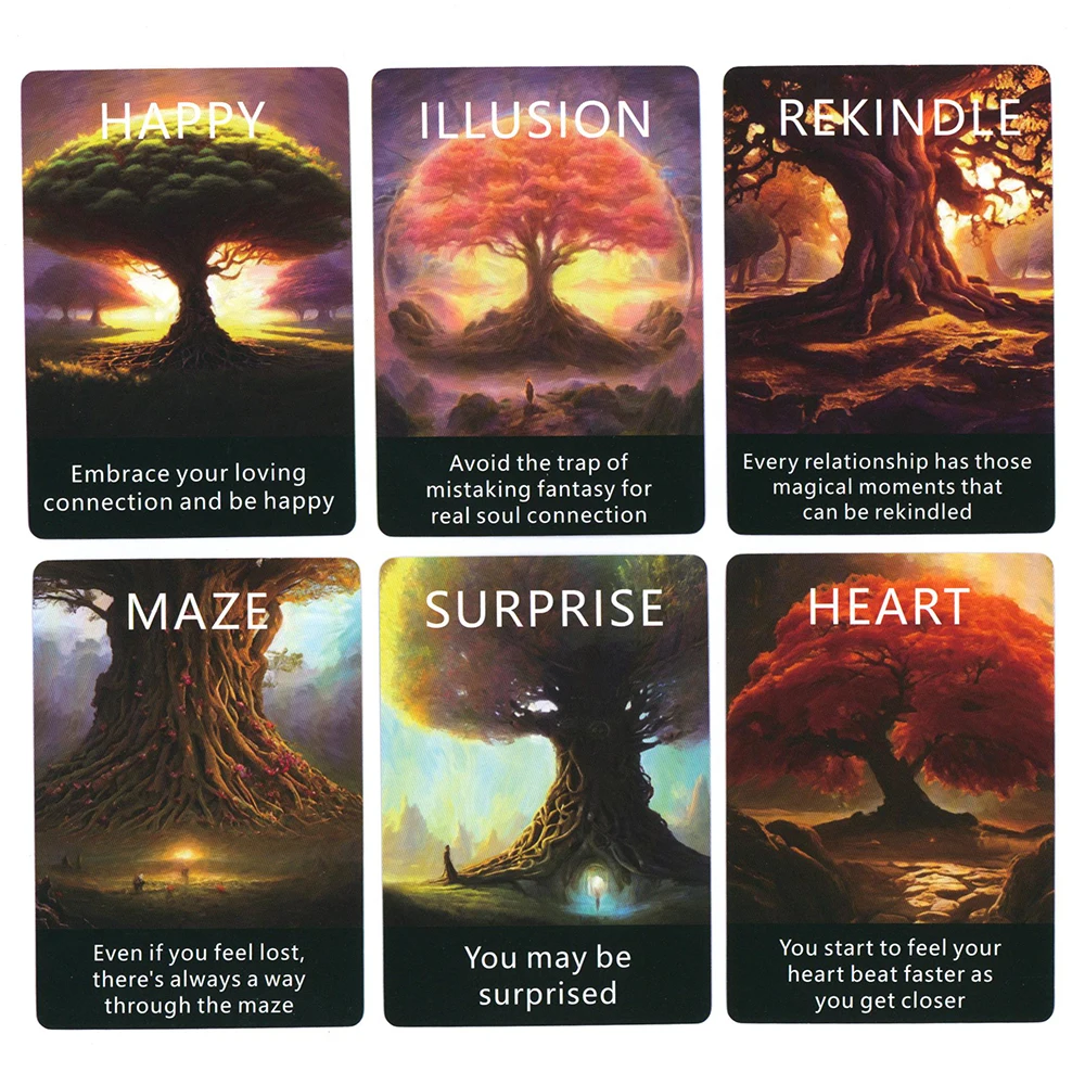 Oracle Clarity Cards Prophecy Divination English Tarot Deck with Meaning on It Keywords Taro 56-cards