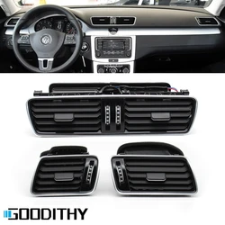 LHD Car For VW Passat B6 B7 CC R36 Piano Black Air Conditioning Left Right Central AC Vent Outlet Assembly 3AD819728A,3AD819701A