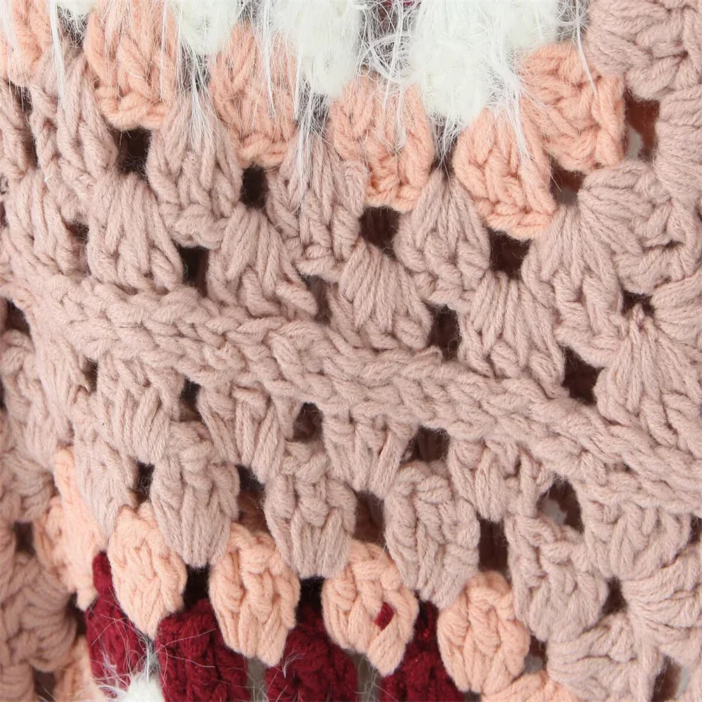 2025 New European and American style new women's clothing ethnic style exotic style handmade grandmother grid cardigan tie up