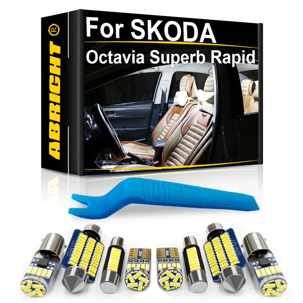 Car Interior LED Light For SKODA Octavia Superb Rapid Yeti Roomster Kodiaq Karoq Citigo Parts Accessories Canbus Error Free