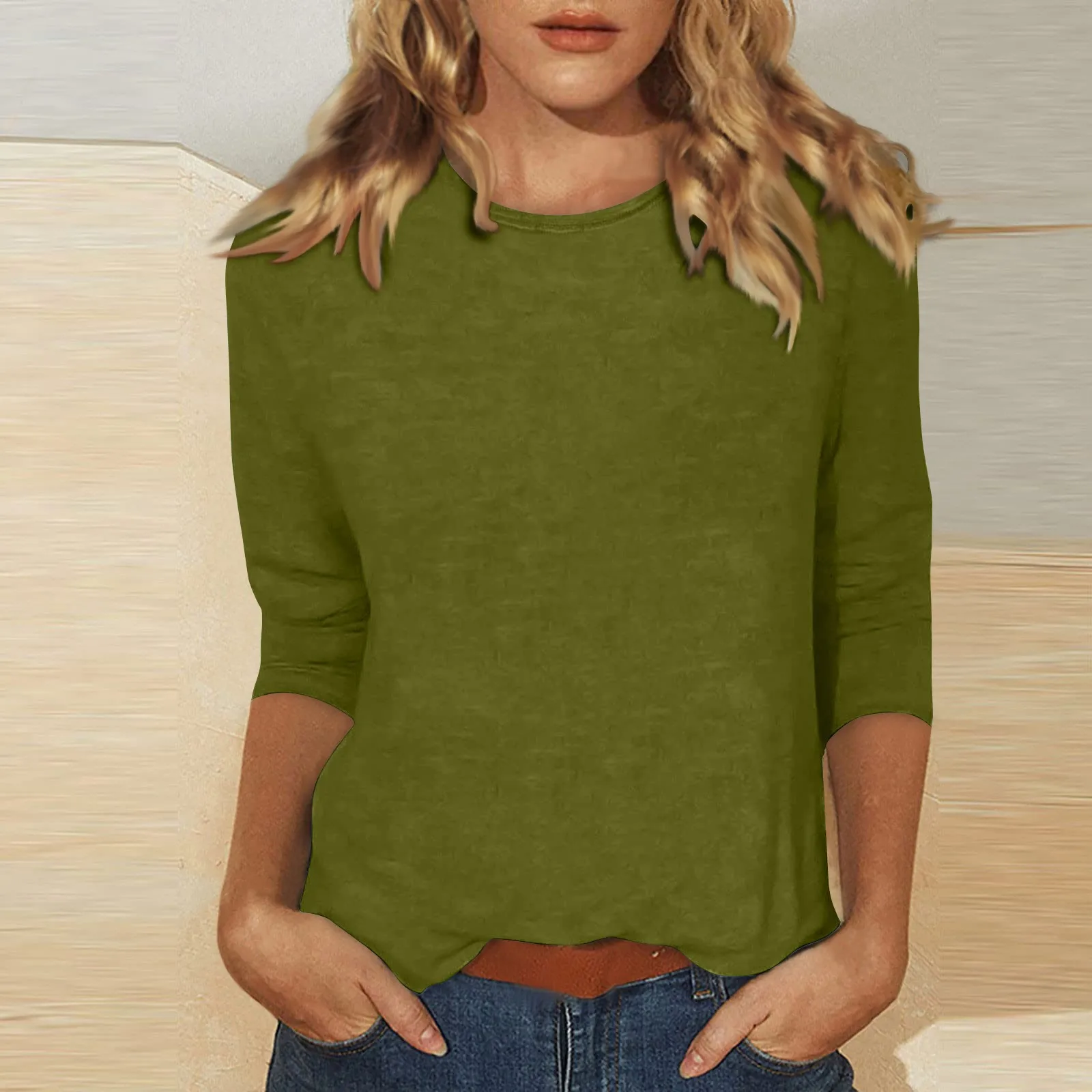 

Autumn Solid Color 3d Print Long Sleeve T-Shirt Women's Clothing Long Sleeve T-shirt Fashion Casual Oversized Tops Tees Female