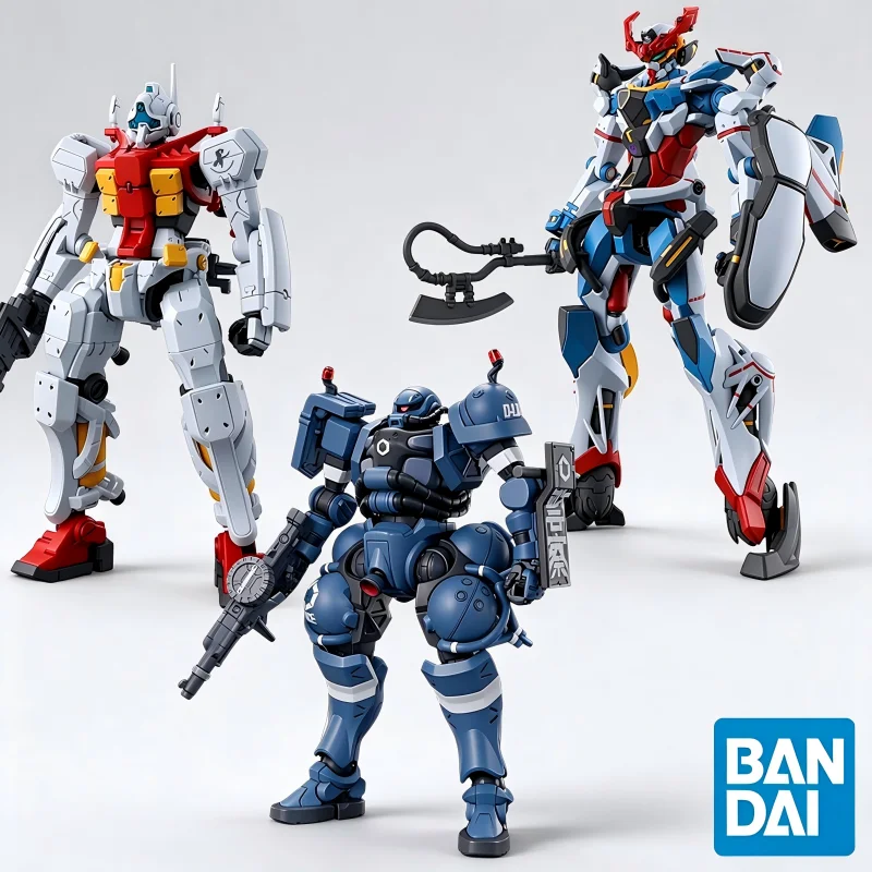 Bandai Genuine HG GQUUUUUUX SUGAI'S GELGOOG(GQ) POLICE ZAKU Anime Action Figure Assembly Model Toy Ornament Gift