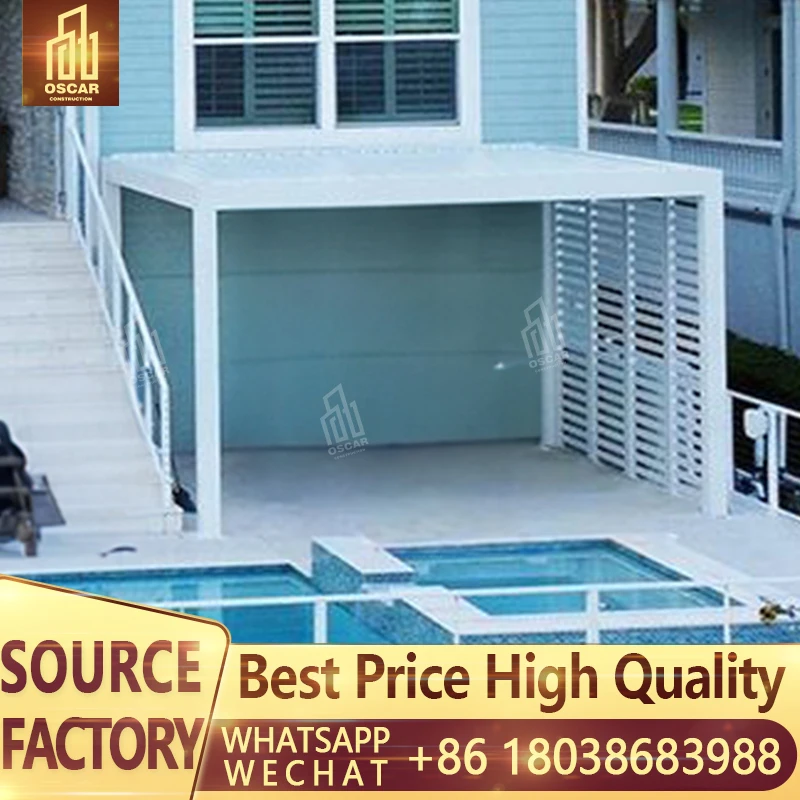 Big Discounts 3x3m High Quality Modern Outdoor Balcony Bioclimatic Aluminum Pergola