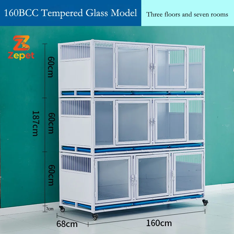 Two-story Three-story Galvanized Pipe Frame Pet Boarding Hospital Isolation Dog Breeding Pet Shop Display Cabinet