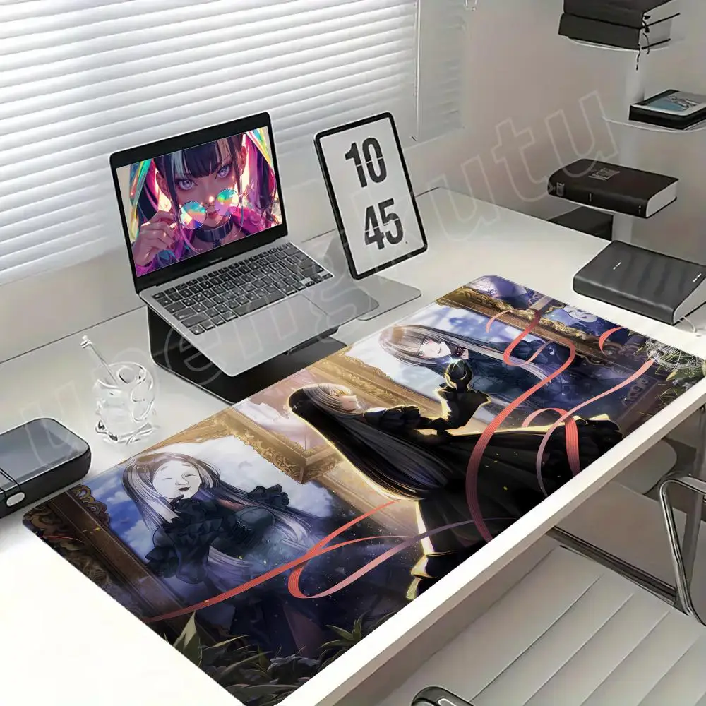 شعبية Virutal Idol J Kufuutei Raden المطاط ماوس الوسادة مع قفل حافة الألعاب اكسسوارات HD الطباعة حصيرة مكتبية طالب لوحة الكتابة