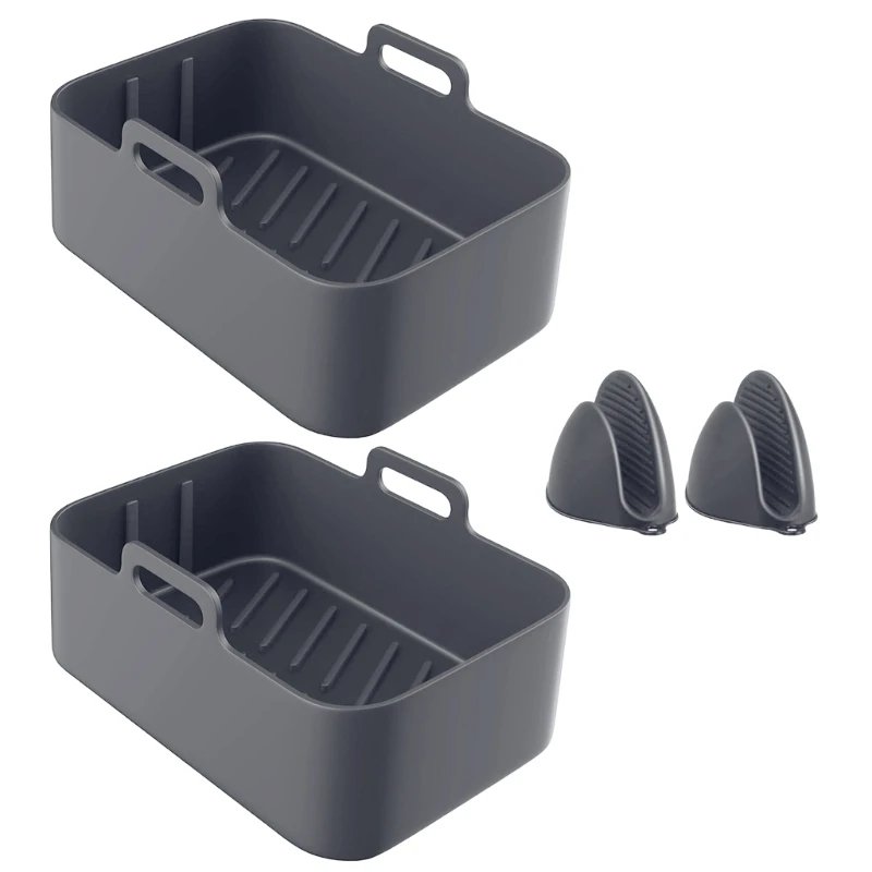 Силиконовая корзина для аэрофритюрниц, чаша для аэрофритюрниц, силиконовая перчатка для DZ201, DZ401, DZ550