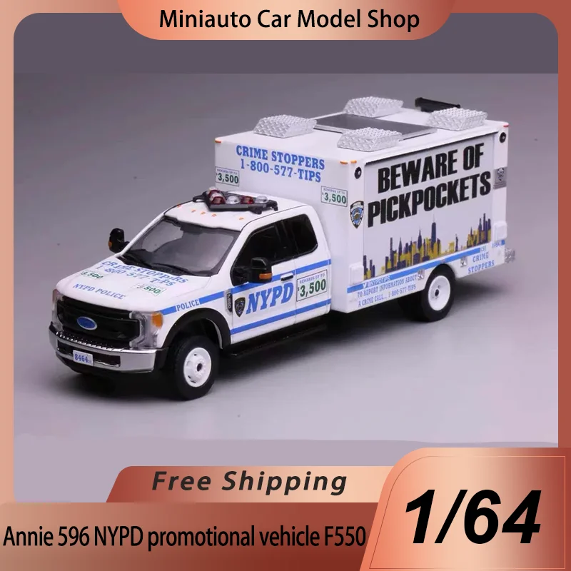 

Annie Car Model Toy 1:64 Miniature Scale NYPD F550 Promotion Vehicle Alloy Crime Stoppers For Collection Hobbyists Display