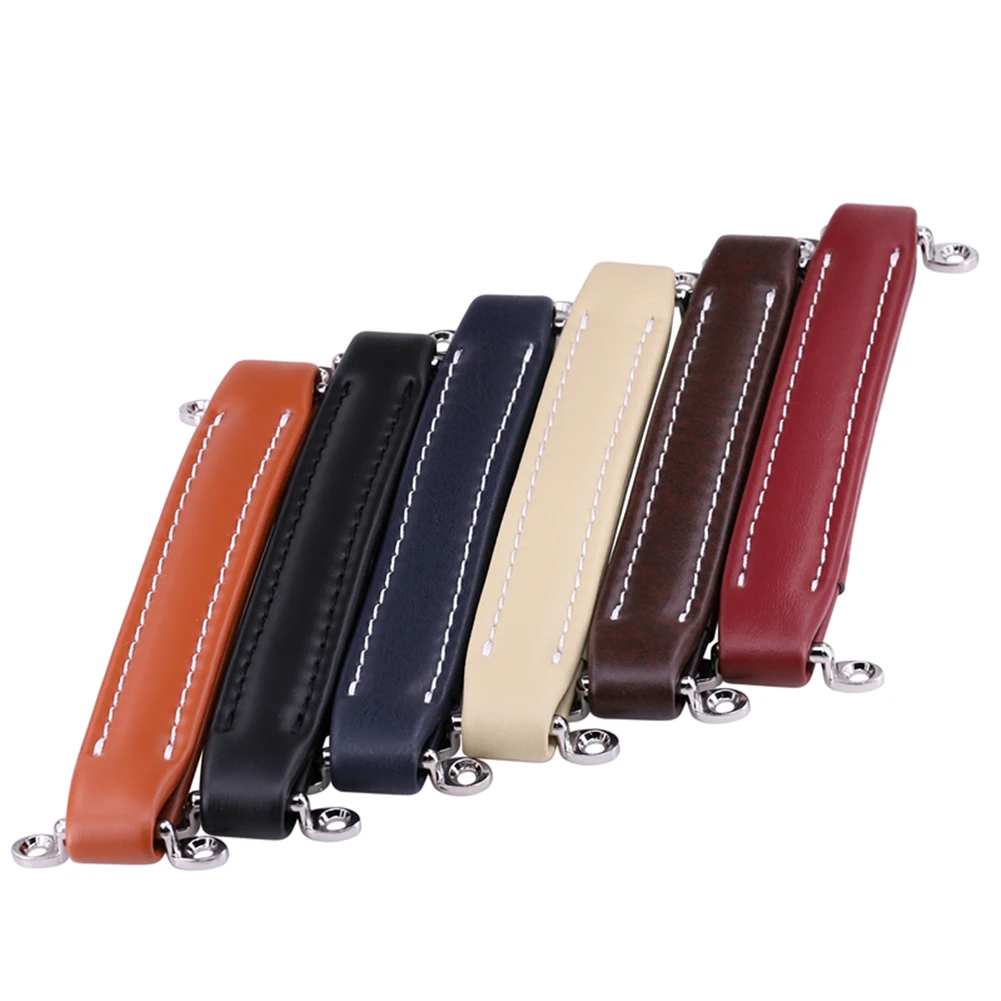 Vintage Style Leather Guitar AMP Handle With Screw For Guitar Amplifiers Speaker Stringed Instruments Guitar Parts Accessories