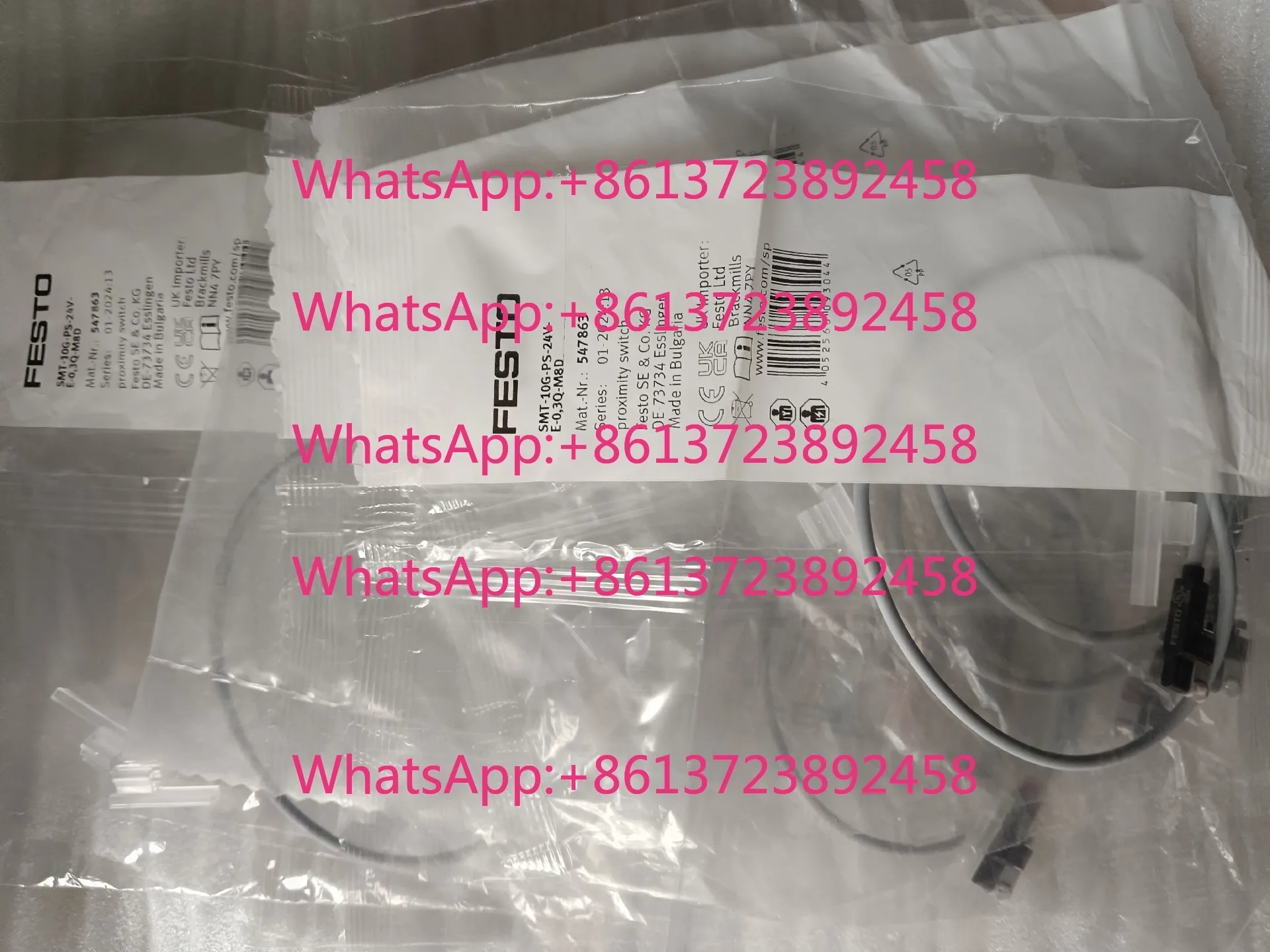 FESTO Proximity Switch 547863 SMT-10G-PS-24V-E-0.3Q-M8D