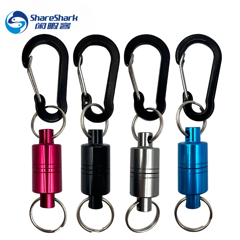 Retractor Magnético para Red de Pesca – Llavero con Clip Metálico - imagen 2