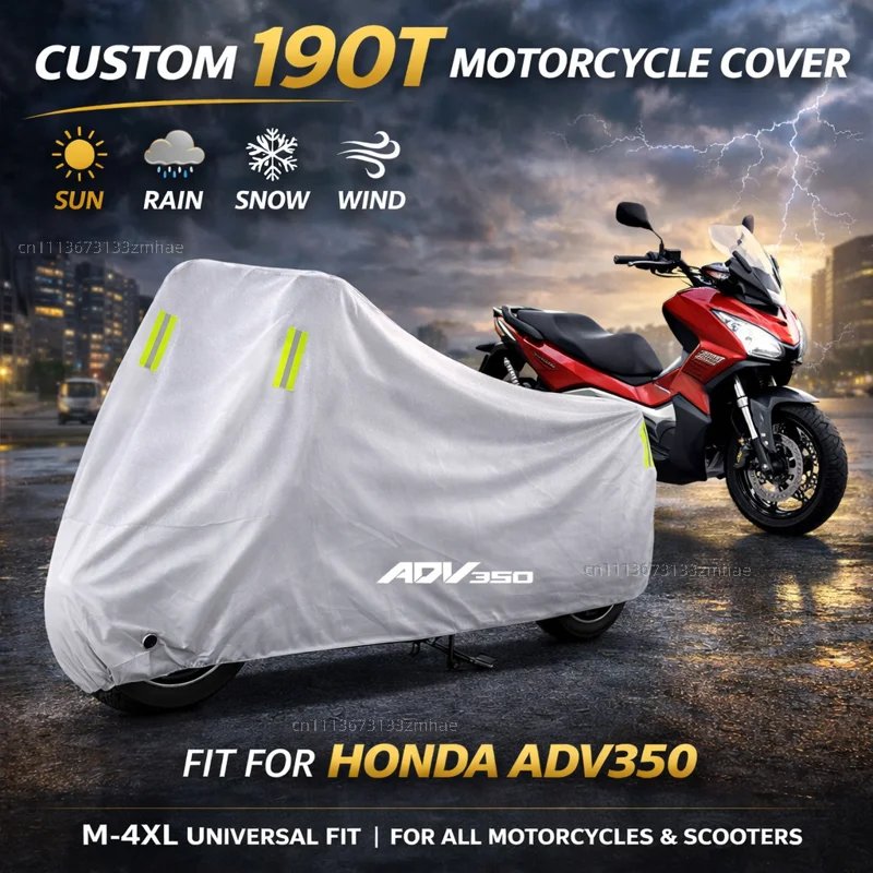 

For HONDA ADV350 ADV 350 2021 2022 Outdoor Motorcycle Cover Waterproof UV Protective Rain Dust Sun All Weather Cover