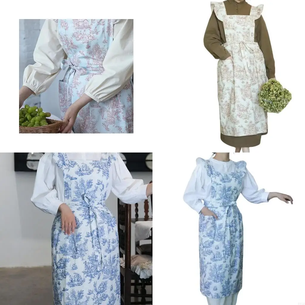

Classical French Cooking Apron with Exquisitedly Color Pattern Option for Enhancing Type and Practicality in Kitchen B95B