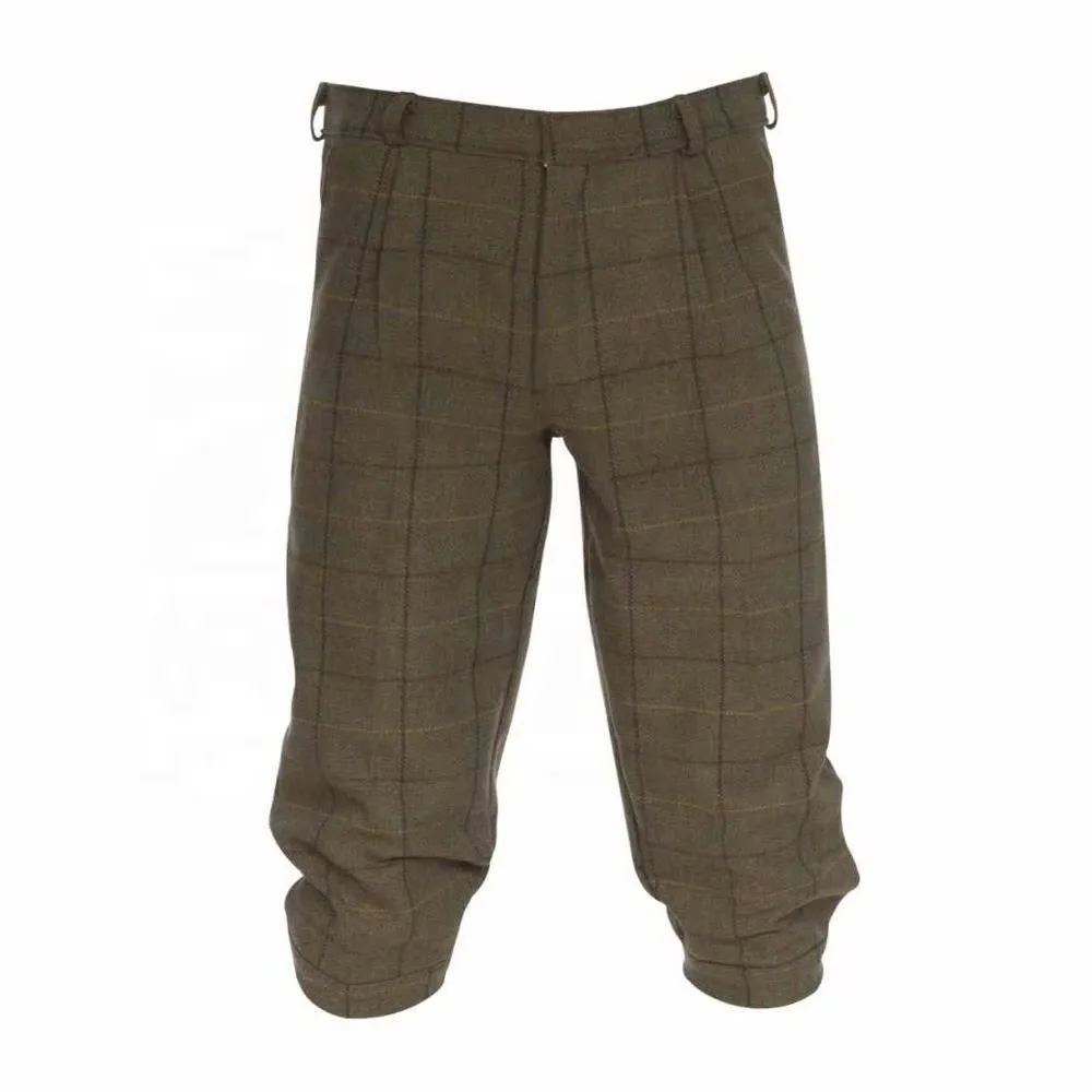 Outdoor hunting wear waterproof wool tweed fabric shooting pants winter for men