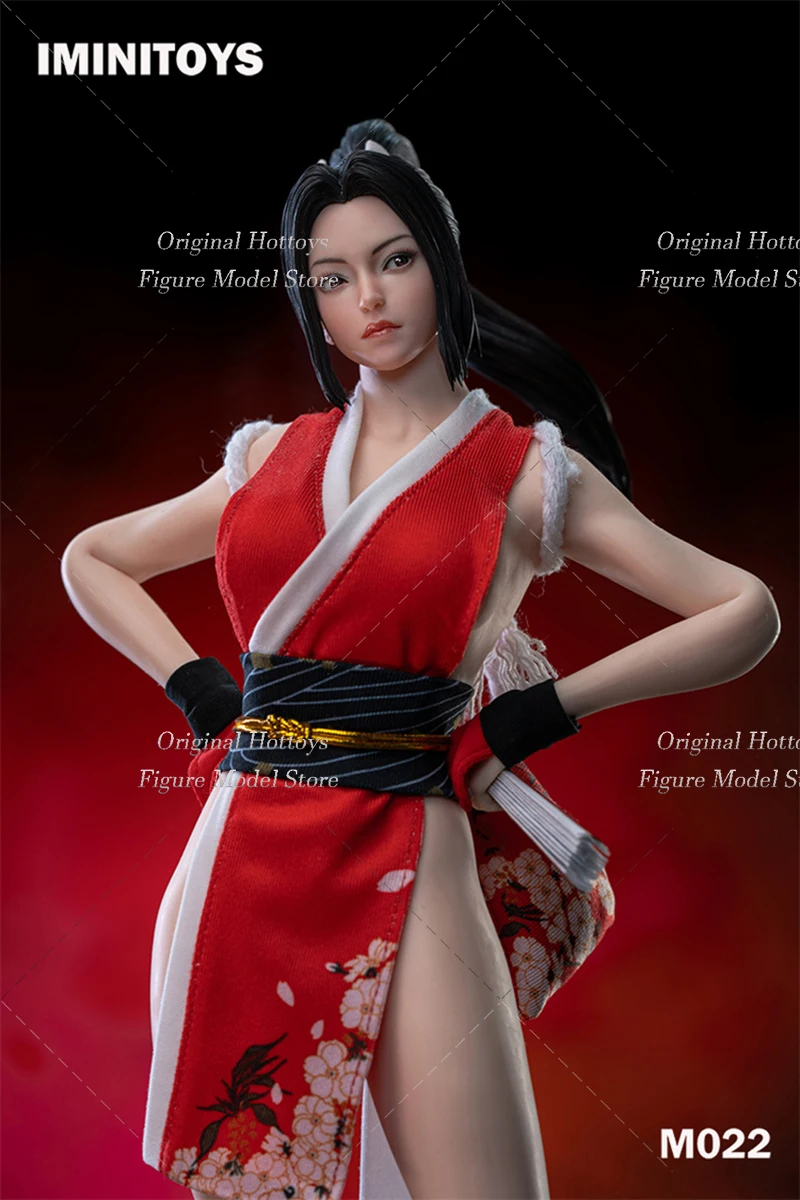 Iminitoys M022 1/6 Scale Women Soldier Clothes Accessory Pack Mai Shiranui Movable Eyes Head Carving Fit 12'' Action Figure Doll