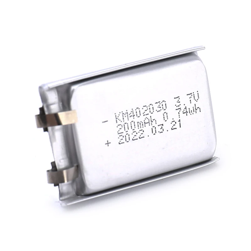 1Pc 200mAh 3.7V 402030 042030 Lithium Li-Ion Polymer Battery Rechargeable Li-Po Batteries For Bluetooth GPS MP3