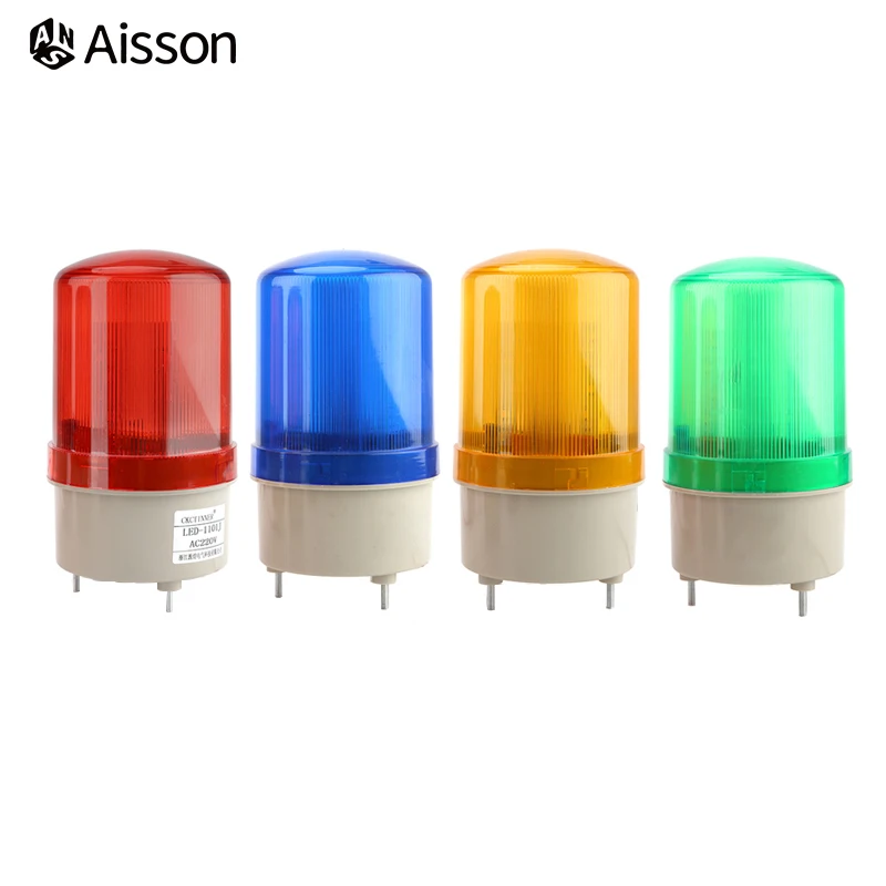 LTE-1101J Strobe Warning Light Siren Sound Rotating Flash Buzzer Alarm DC12V DC24V AC220V LED-1101J image 2