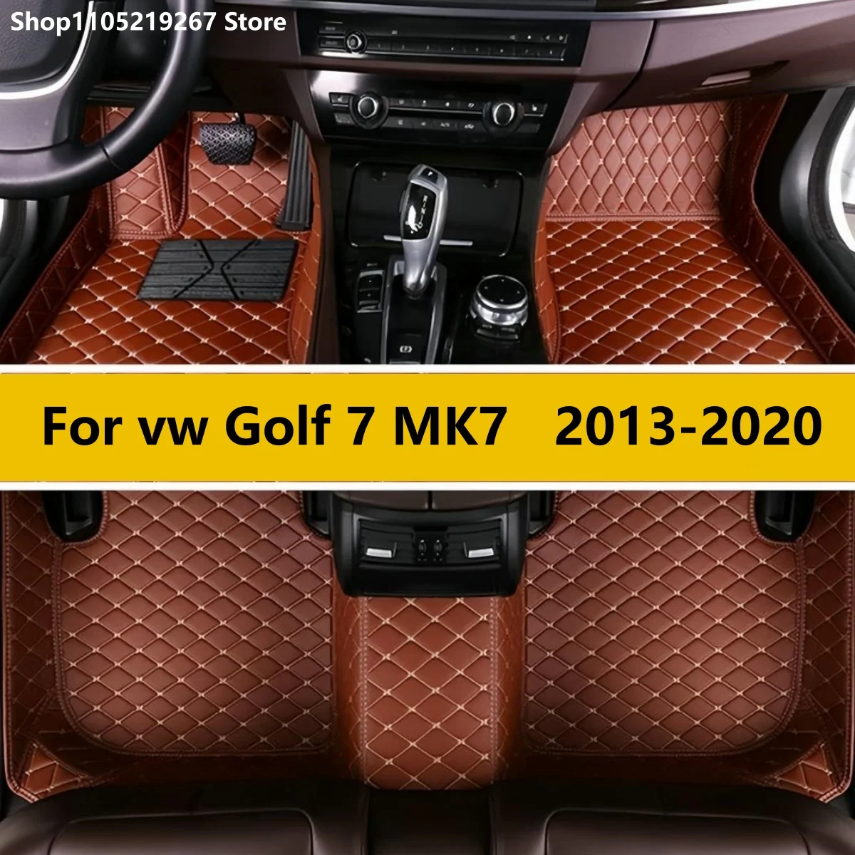 

Car Floor Mats For Volkswagen vw Golf 7 MK7 2020 2019 2018 2017 2016 2015 2014 2013 Custom Auto Foot Carpet Cover Accessories