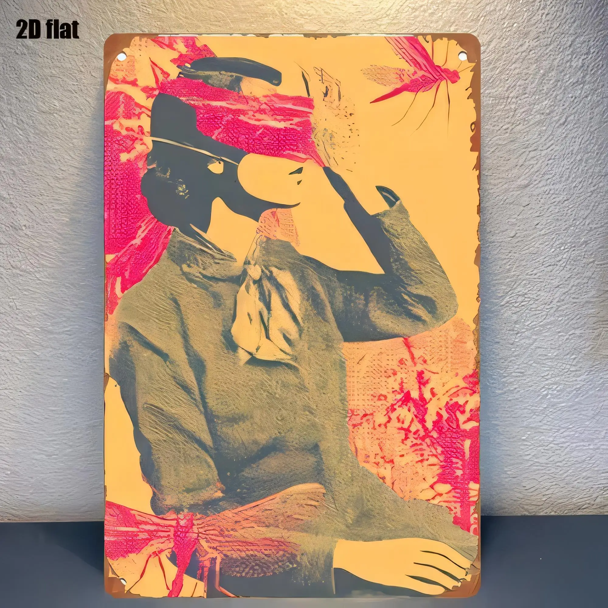Tin Sign Retro Vintage Pop Art Woman Silhouette Wall Plaque Metal Poster Art Print for Bar Pub Cafe Home Decor   Outdoor Indoor