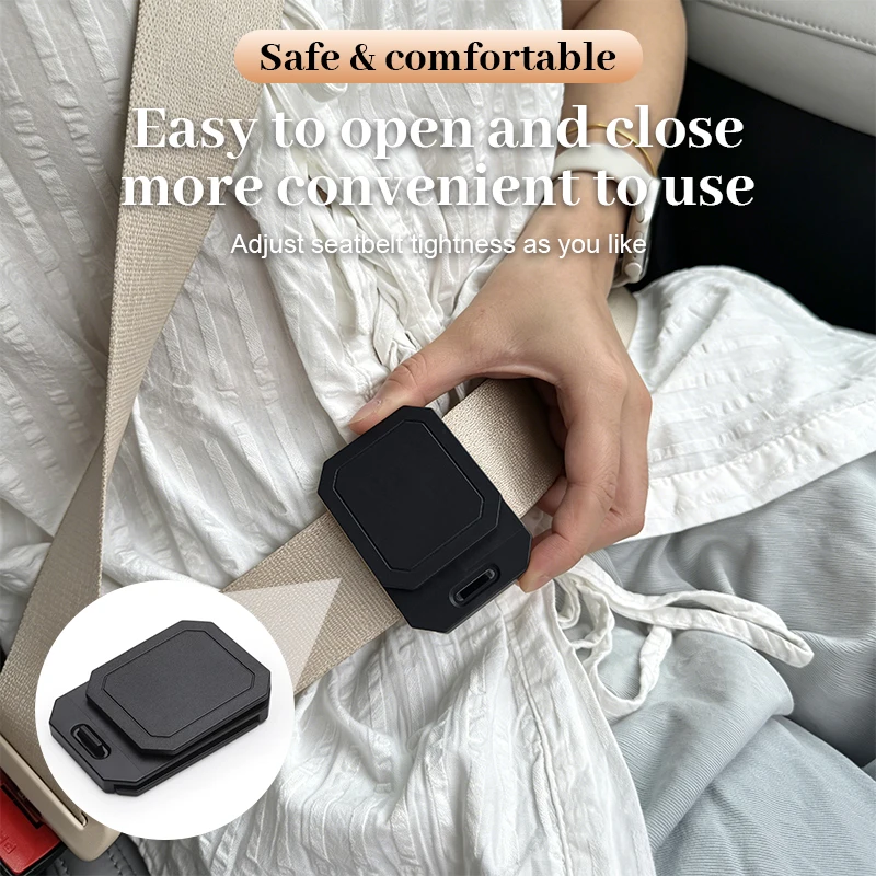 Car Seat Belt Adjuster Lock Buckle Auto Shoulder Neck Protection Safety Strap Positioning Limit Clip Car Interior Accessories
