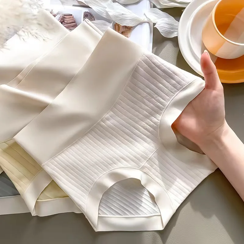 Seamless Panties Women Cotton Briefs Female high waist panties for women Invisible Ice Silk Underpan