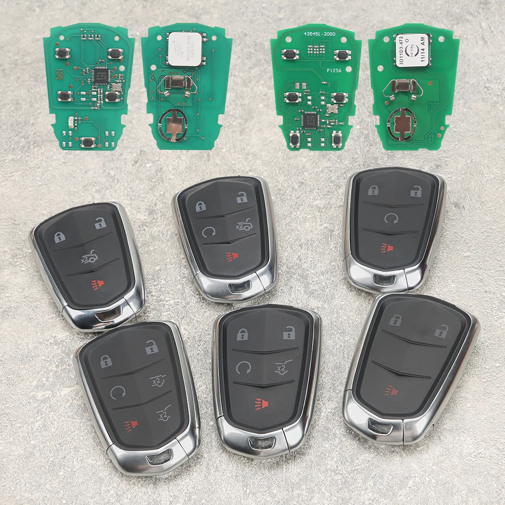 Lenny FCC: HYQ2AB-315MHz HYQ2EB-433MHz 46chip 3-6button Smart car key For Cadillac XTS CTS CT6 ATS Escalade ESV XT4 XT5 XT6 key