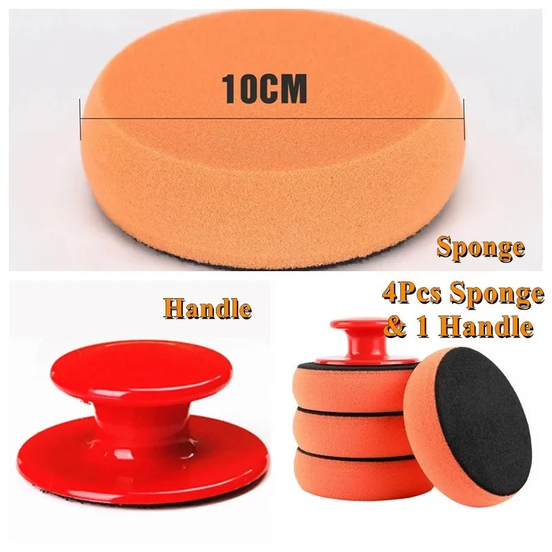 Car Polisher Sponge Polishing Buffing Pad Paint Care Windshield Door Bumper Waxing Tool Off Road 4x4 Caravan Auto Accessories