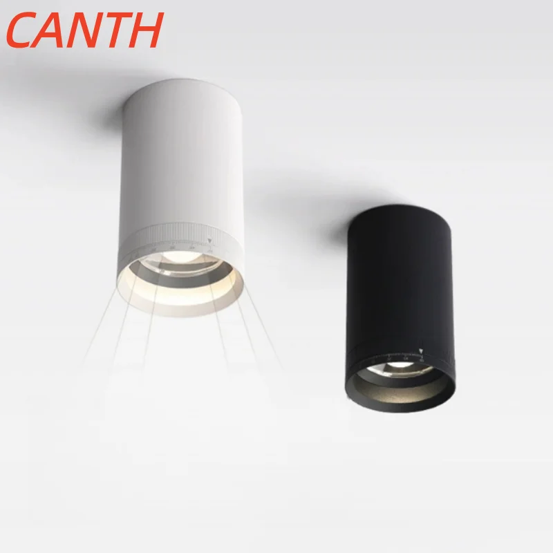 

10 ° - 55 ° Фокусируемый потолочный встраиваемый светильник для гостиной, потолочный светильник без регулировки яркости