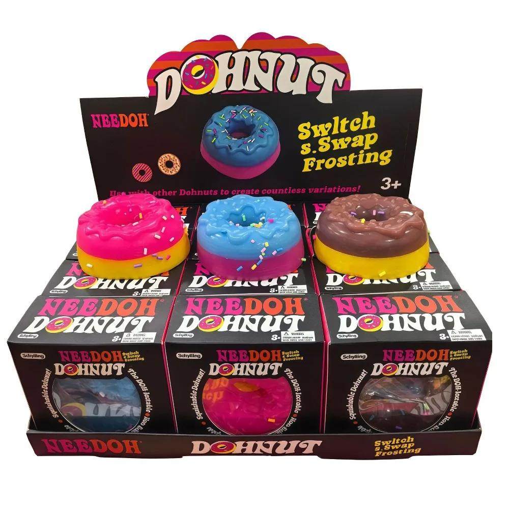 New Product NeeDoh Dippin Dazzler Egg Donut Stress Relief Toy Squeeze Squishy for kids gift