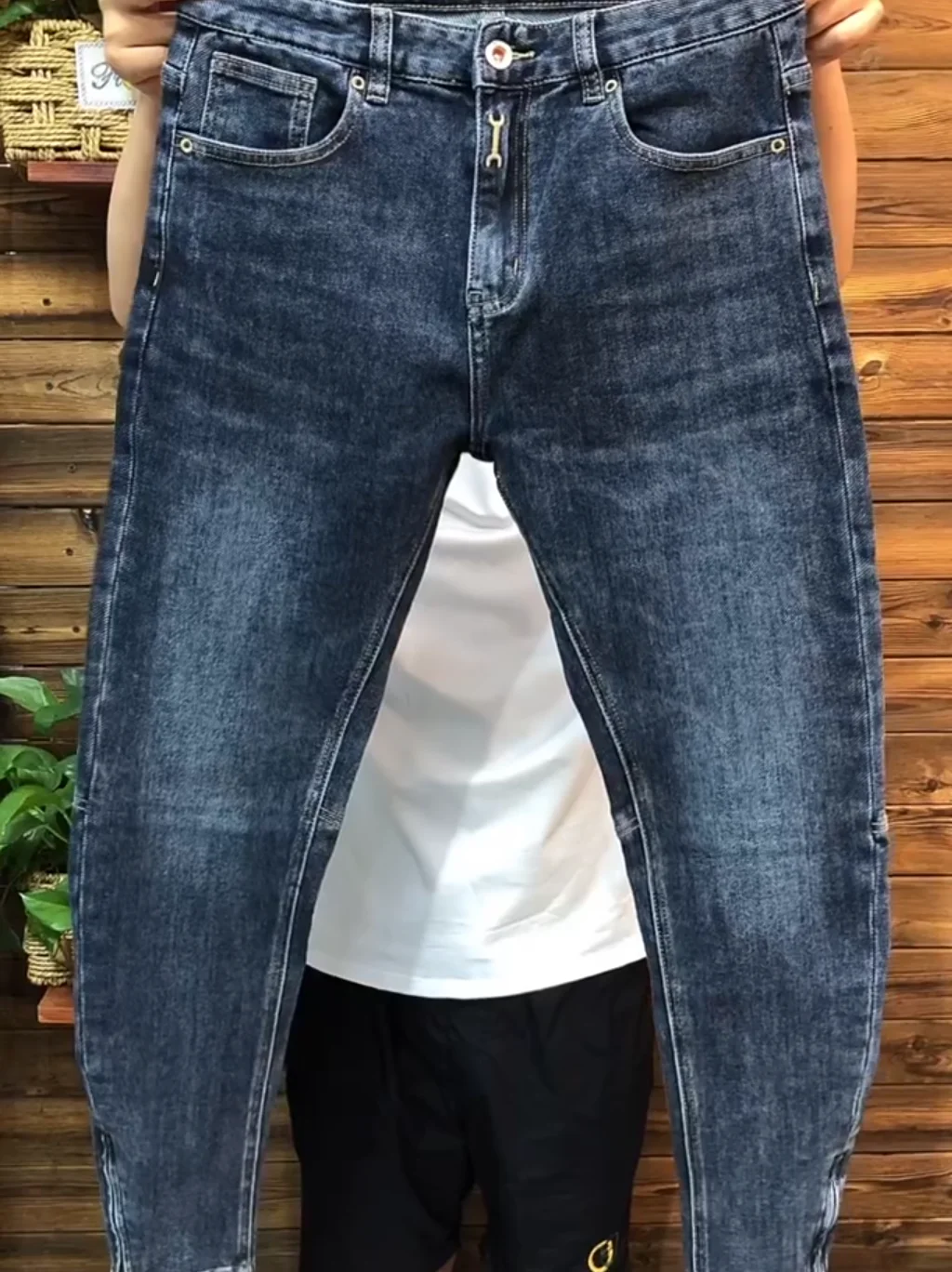 

Youthful Men's Zipper Cuff Denim Jeans Comfortable High Street Sle Spring Autumn New Arrival Versatile Harlan Pants Casual ...