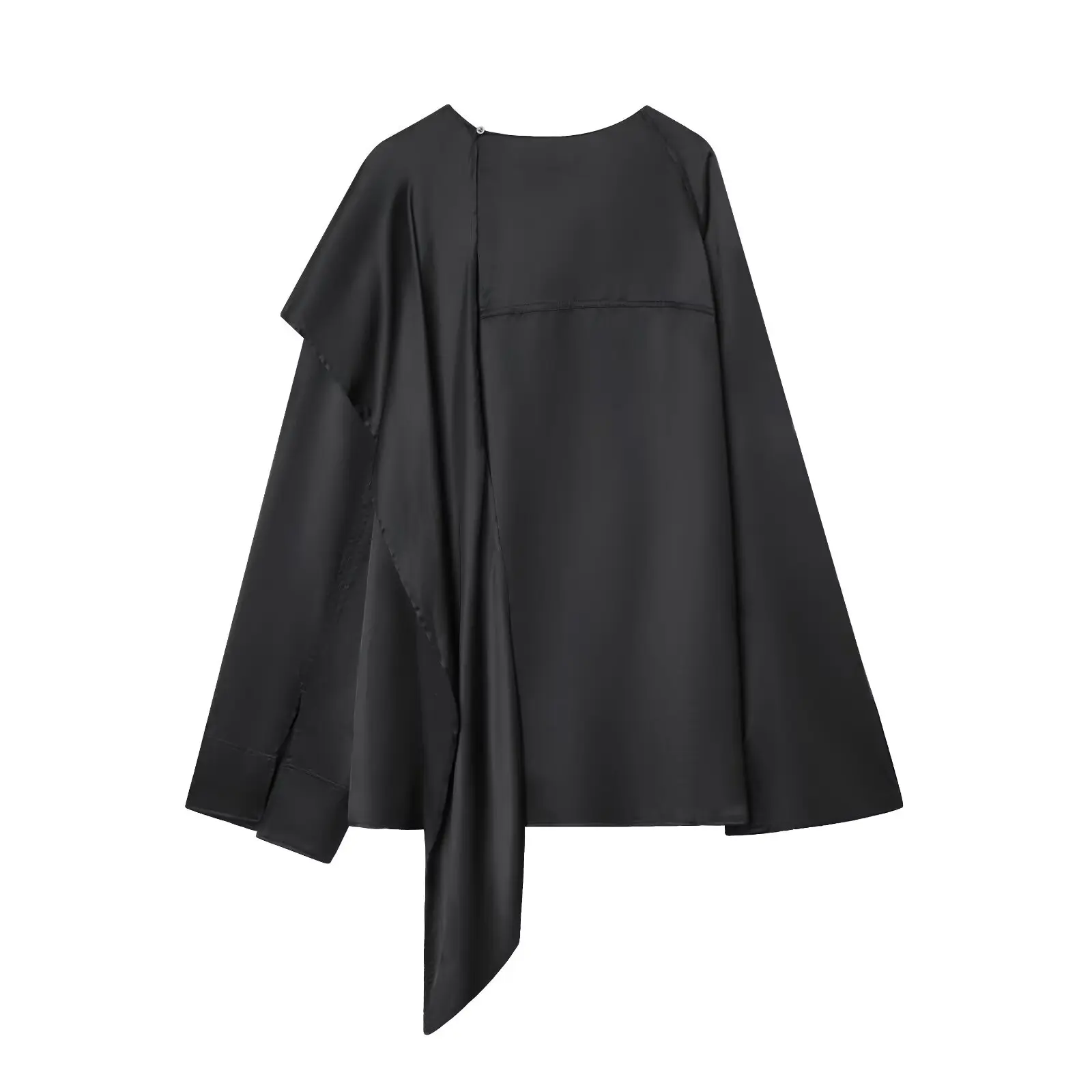 BSAY Hemd im Umhang-Stil für Damen, modisch, Herbst und Winter, Neu 2025, lange Ärmel, Bluse, Straßenkleidung, Hemden, schickes Damen-Top