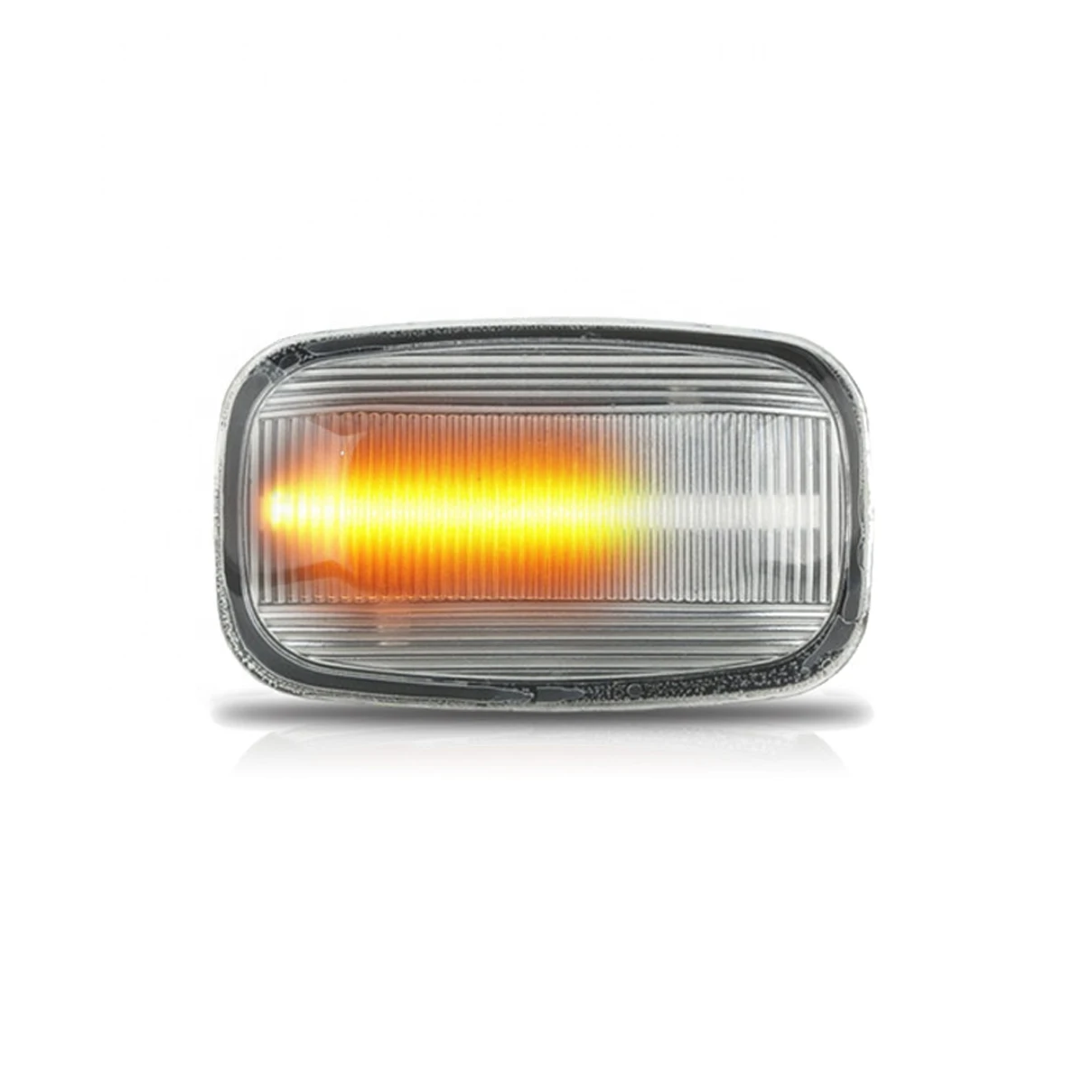 Lampu sinyal belok penanda samping Led dinamis putih Amber untuk Toyota Land Cruiser 80 1988-1997 lampu sein samping 2 buah