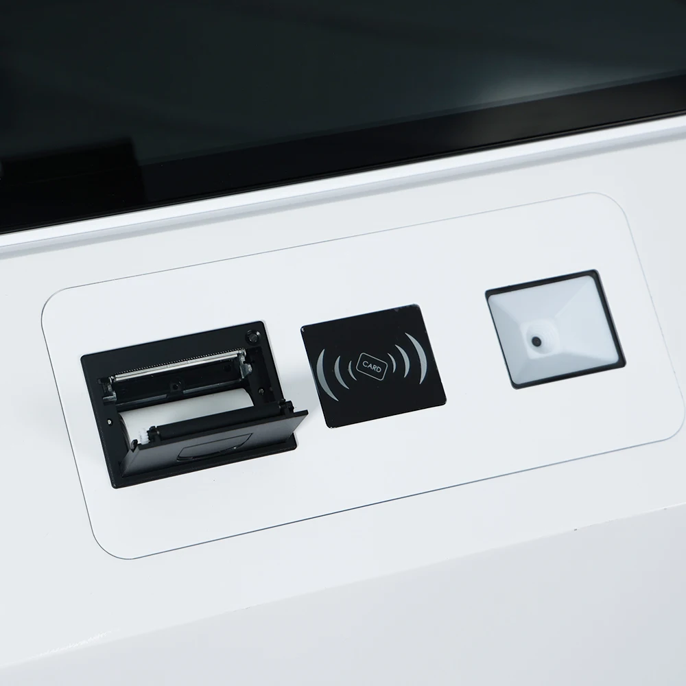 كشك رقمي نافذة أندرويد لينكس مقاس 43 بوصة قائم بذاته، كشك الكل في واحد، كيسك رقمي للدفع بالخدمة الذاتية