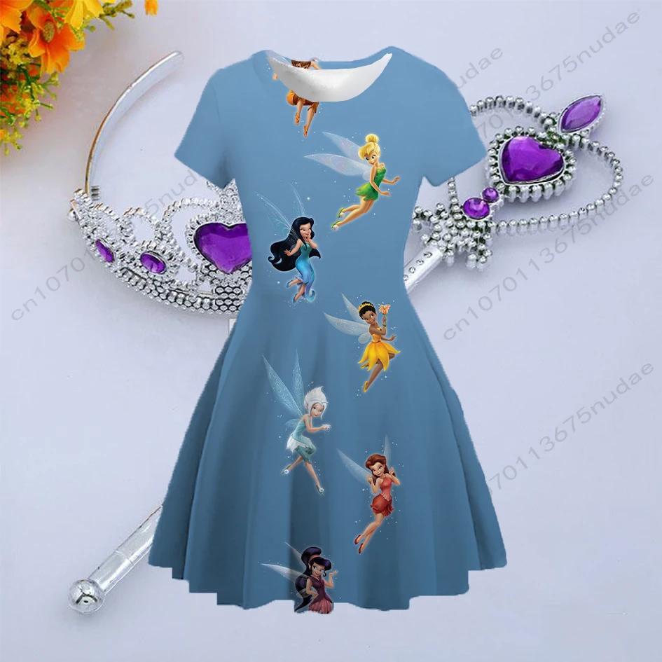 Wonderful Fairy Series Childlike Funny Girl Dress Cartoon Cartoon Print Sweet and Gentle Plear Skirt Various Short Skirt