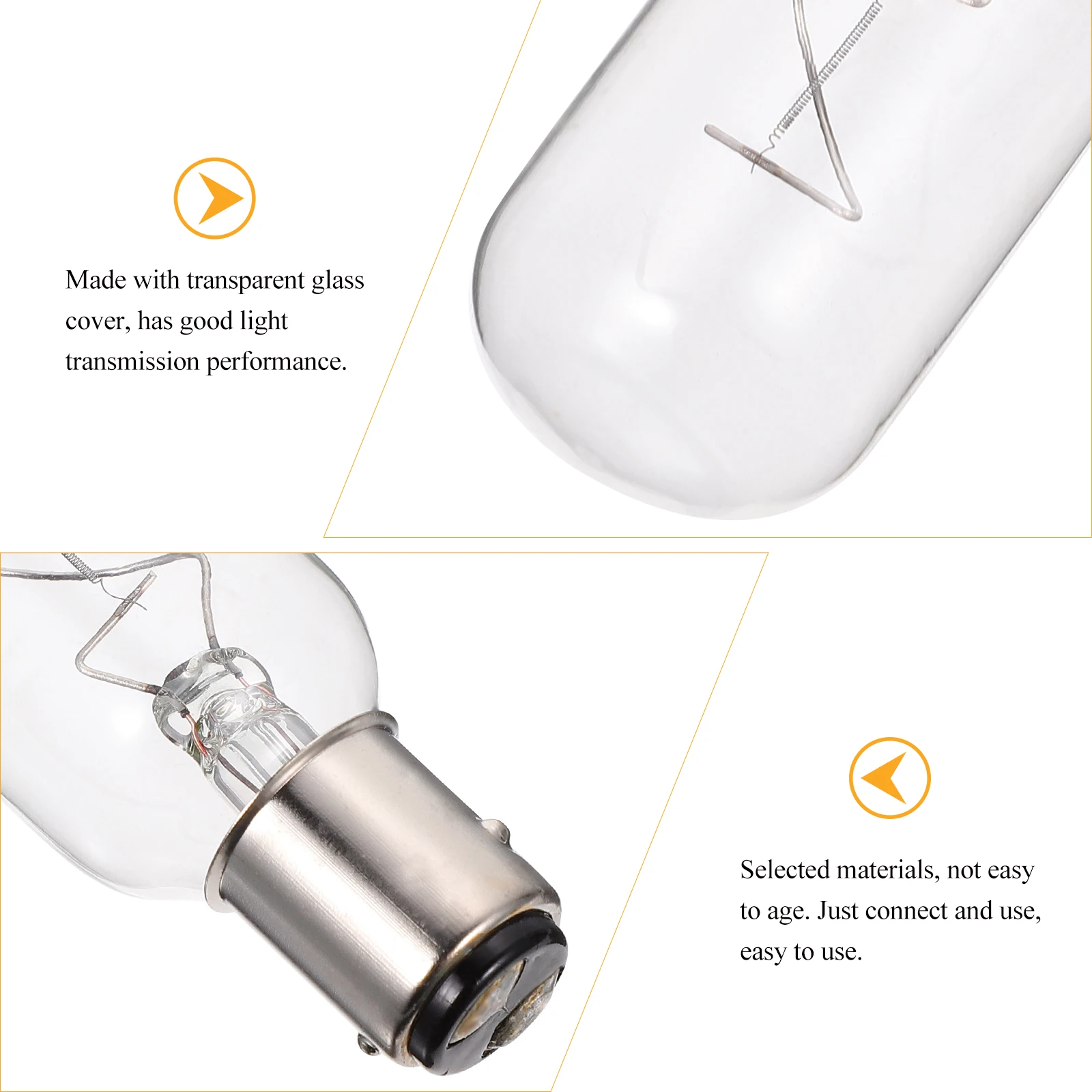 

Marine Navigation Lights Bulb Indicator for Boat Pinball Transparent Round Lamp