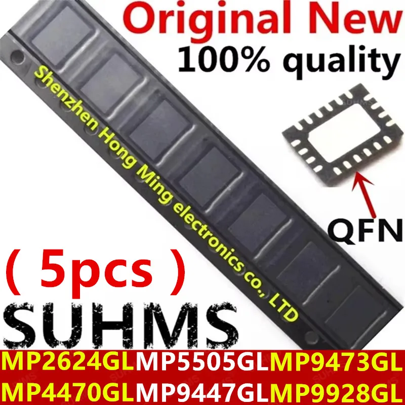 (5 peças) 100% Novo MP2624GL MP4470GL MP5505GL MP9447GL MP9473GL MP9928GL MP 2624 4470 5505 9447 9473 9928 Chipset QFN