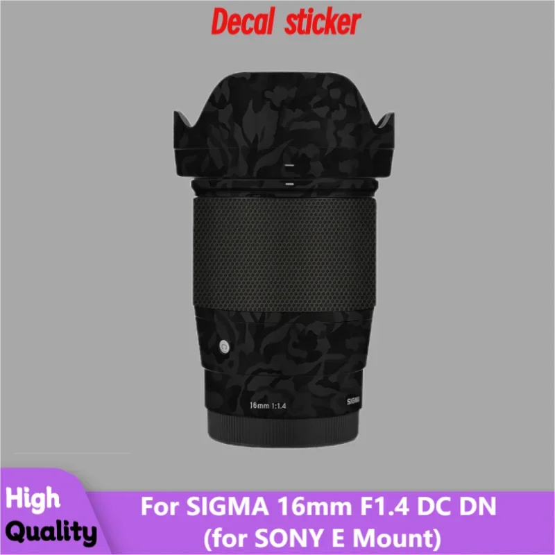 

For SIGMA 16mm F1.4 DC DN for SONY E Mount Lens Sticker Protective Skin Decal Vinyl Wrap Film Anti-Scratch Protector Coat