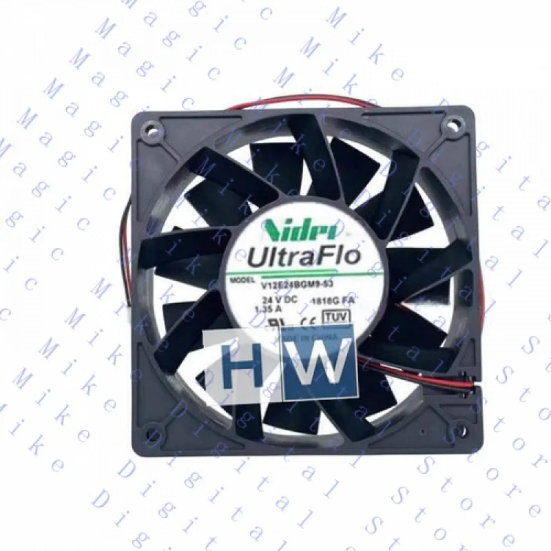 H  1PC FOR NIDEC V12E24BGM9-53 24V 1.35A 120*38MM 12CM 2-wire inverter Cooling Fan
