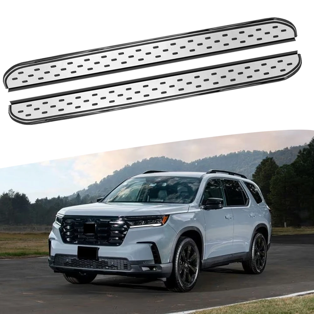 Aluminum Fixed Running Board fits for Honda Pilot 2022 2023 2024 Side Step Nerf Bar 2PCS