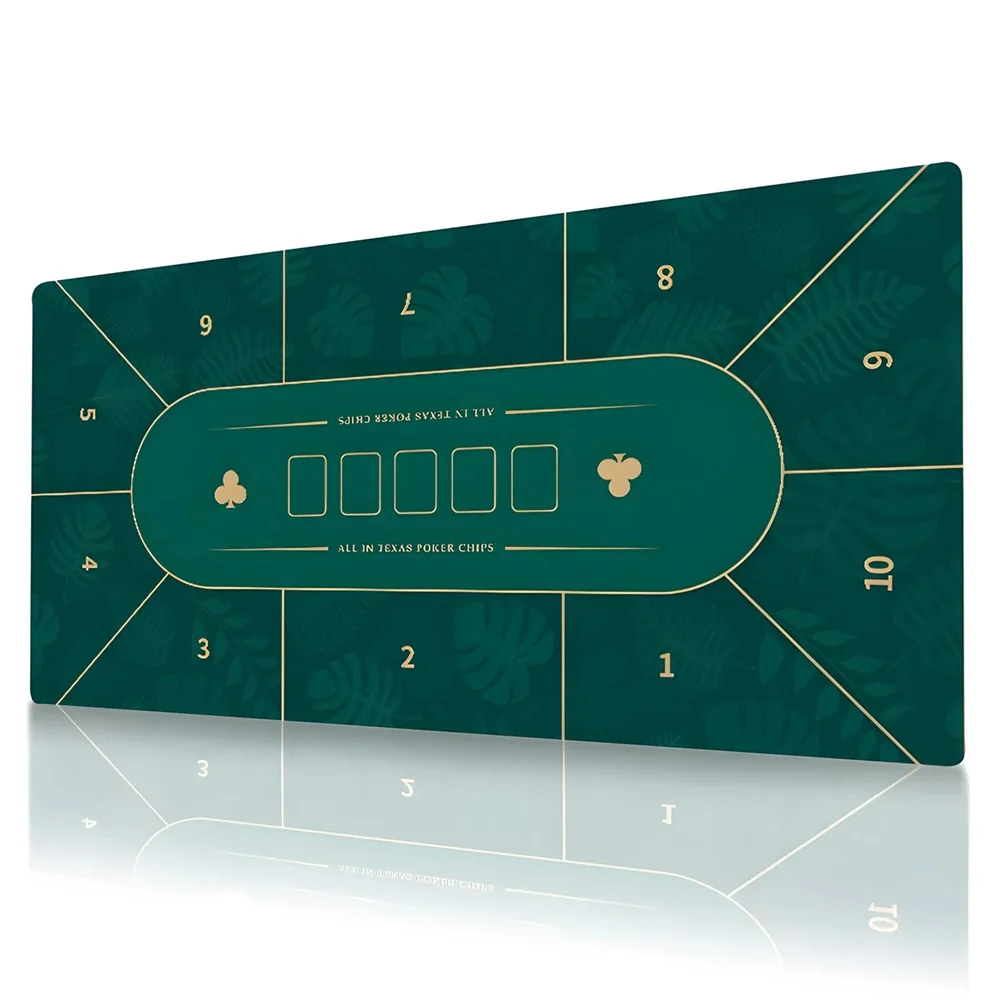 

Professional Anti-slip Rubber Thickened Casino Texas Hold'em Poker Mat Poker Game Table Poker Mat for Entertainment Accessories