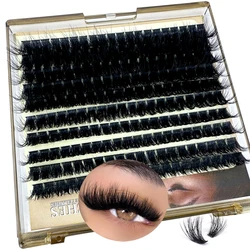 5D Fluffy Thick Lash Clusters DIY Eyelash Extension 10-18mmMIX D Curl Lash Clusters Wispy Individual Eyelash Extensions Clusters