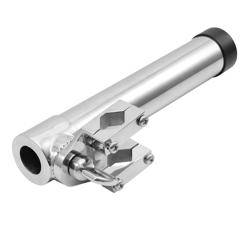 

Держатель удочки, зажим из нержавеющей стали на удочке для морской яхты, регулируемый на 360 градусов рыболовный инструмент, высокое качество