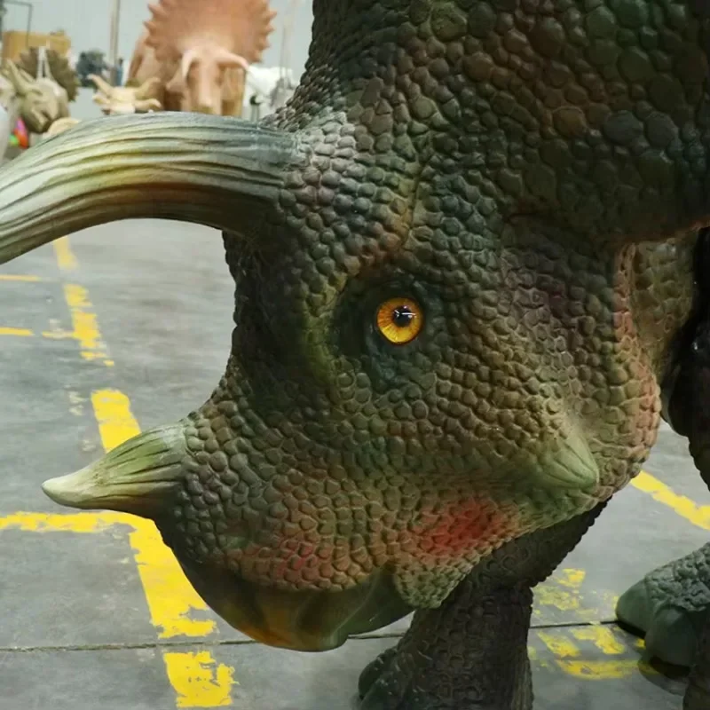 Manufacturers supply waterproof full-body OEM animated dinosaur clothing lifelike baby Triceratops suit activity supplies