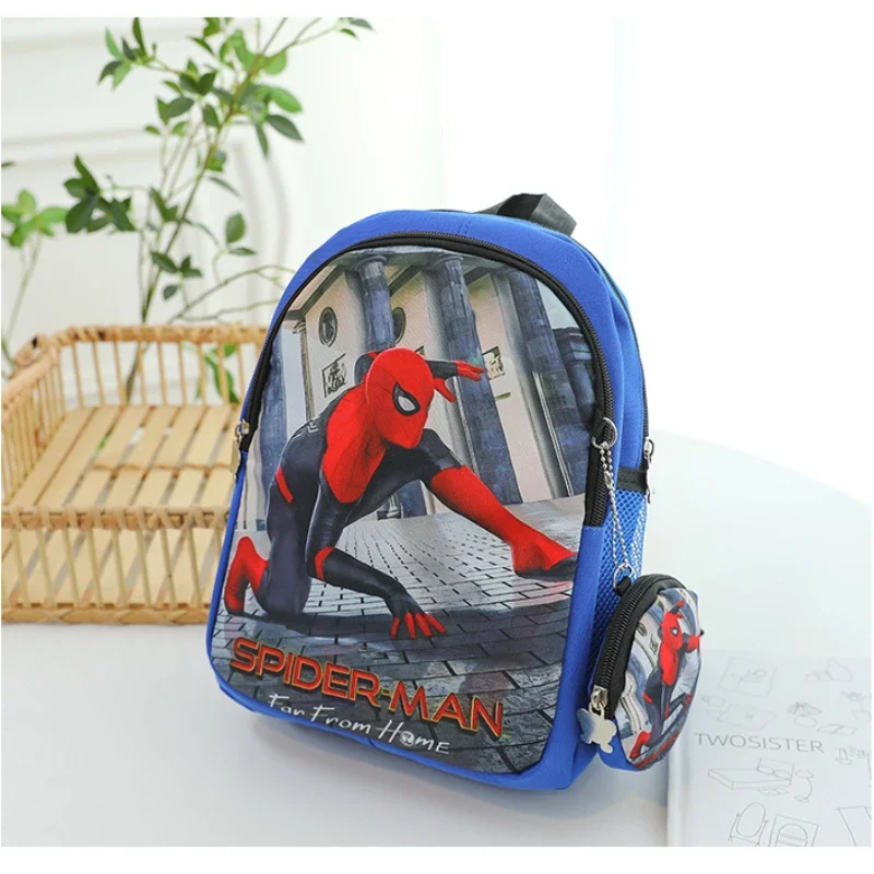 MINISO Disney Spider Man 2025 Fashion School Book Bag Cute Personalized Super Heroes Cartoon Print Backpack for Boys Best Gift