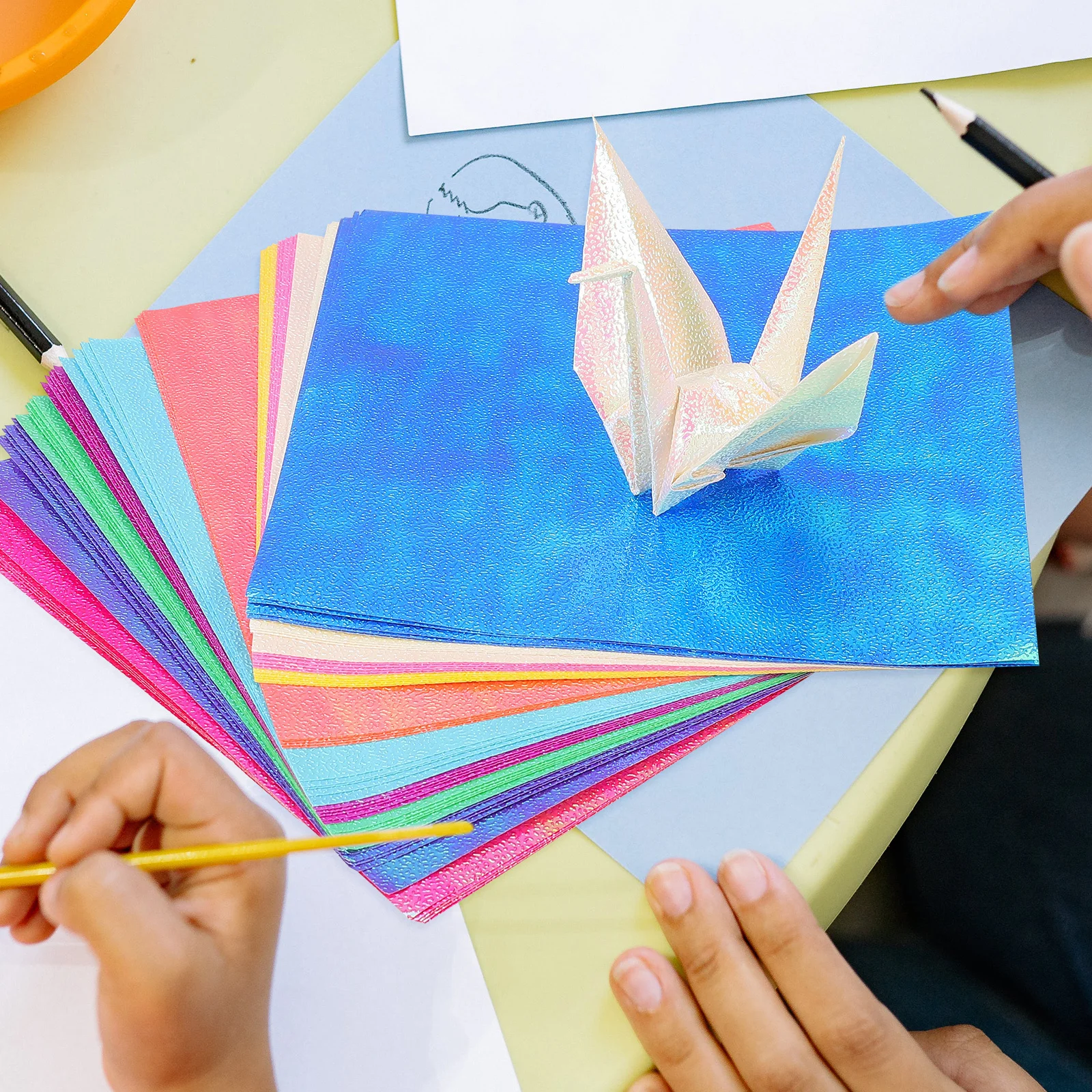 50pcs Origami Paper Diy Folding Craft Paper For Adults Handicraft Art Project Classroom Camping Decorative Coloring Sheet