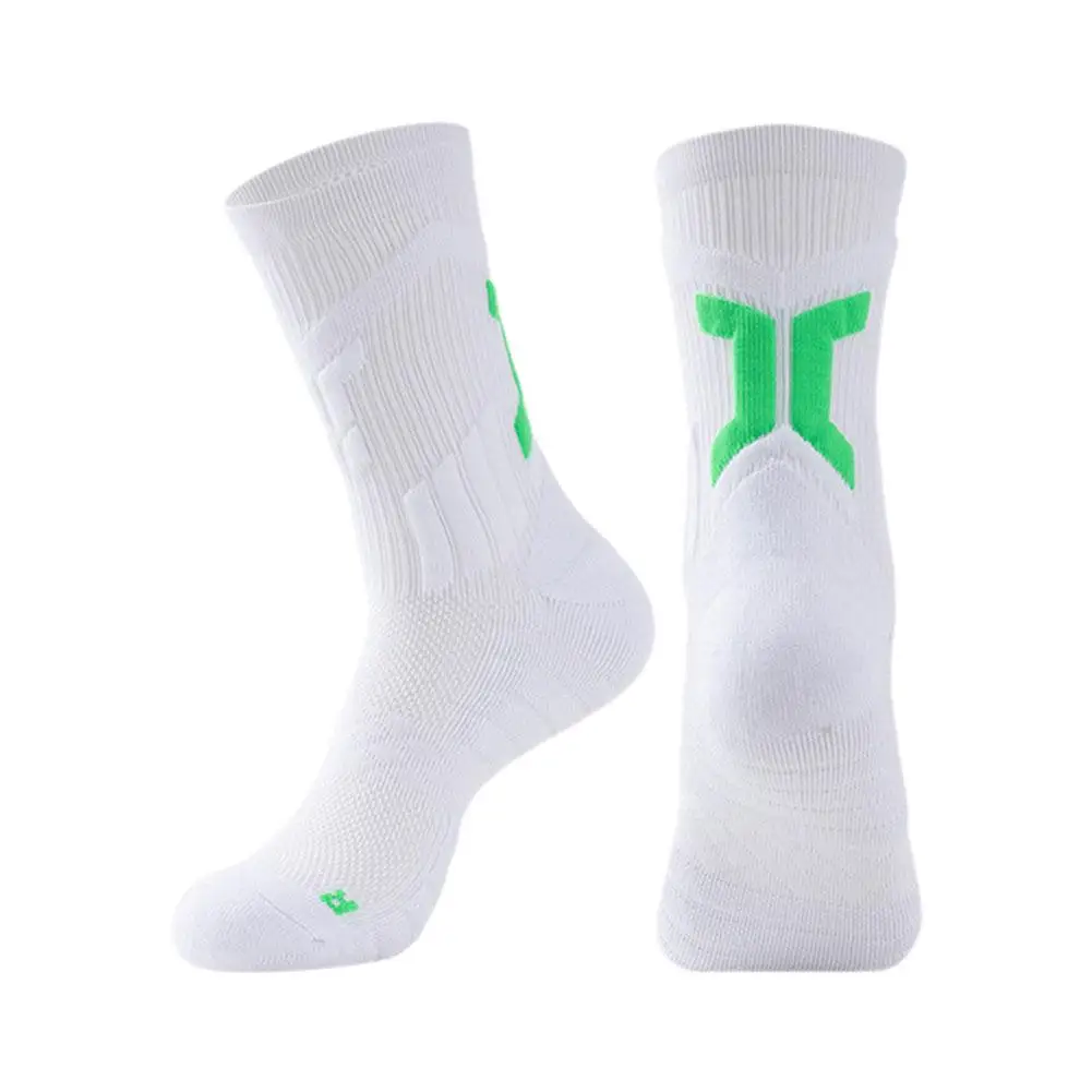 Treinamento profissional de basquete Elite Sock, toalha de suor respirável masculina, Wicking e secagem, pressão rápida, inferior, O6h0, 1 par