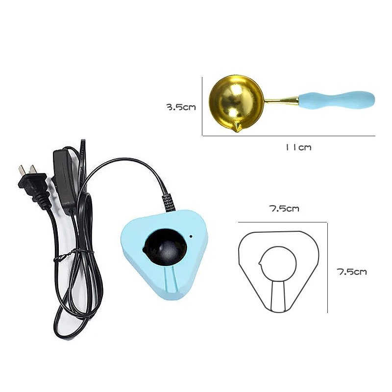 1 مجموعة النار الشمع فرن وعاء دفئا يذوب سخان كهربائي الشمع الخرز ذوبان ختم الفرن ملعقة مجموعة ل ختم الشمع ختم