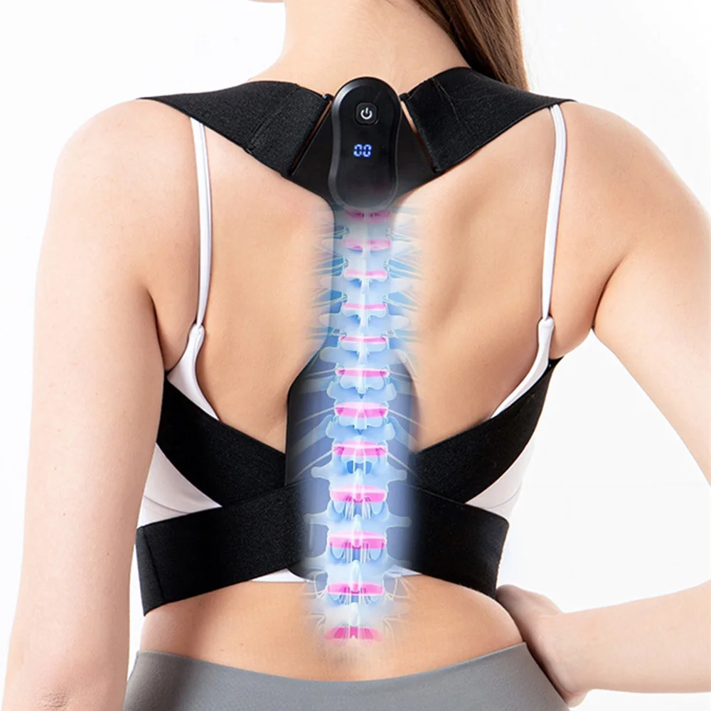 Smart Posture Corrector Device Realtime Monitoring Correct Posture Sitting Straighten Adult Child Neck Hump Posture Corrector