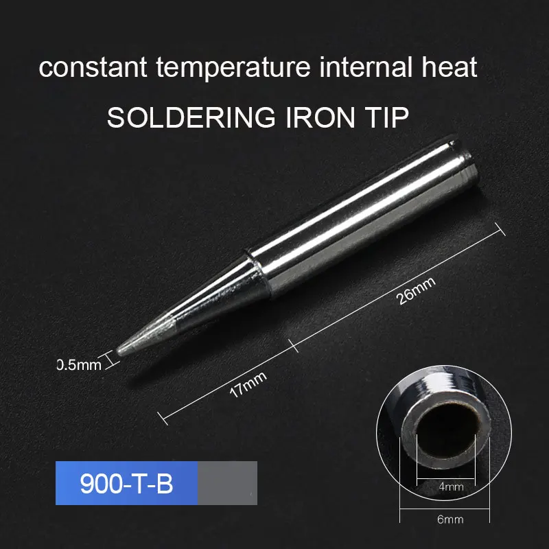 2022 New 10pcs/batch 900M-T Lead Free Soldering Iron Tips for 936 Soldering Rework Station Iron Shell