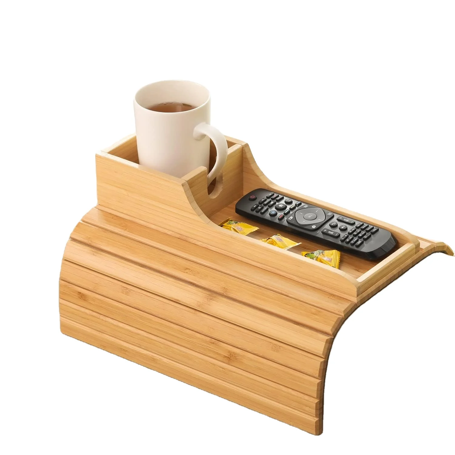 

Новинка!@Combohome: Лучший хит продаж 2023 года – натуральный складной бамбуковый поднос-подстаканник для дивана/кресла, подставка для чашек на подлокотник.